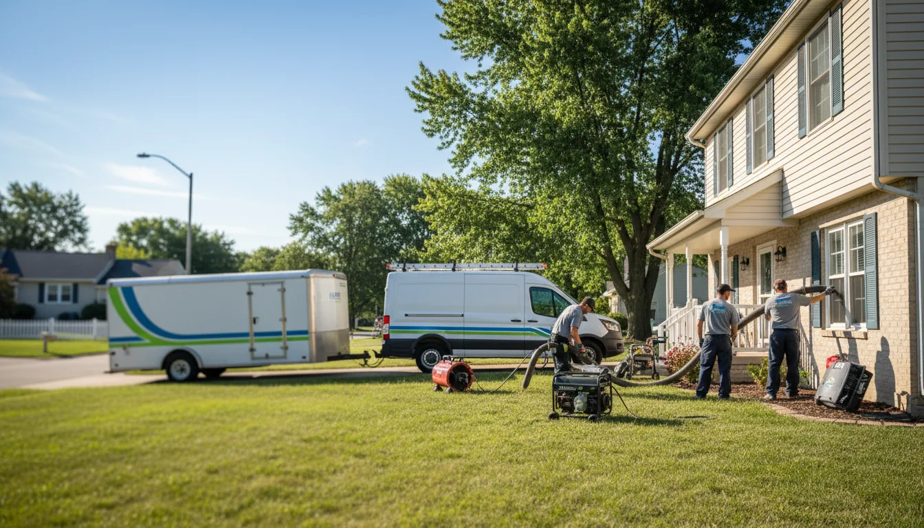 Flooded Basement Restoration And Cleanup With Repair in Greenfield, IA near me